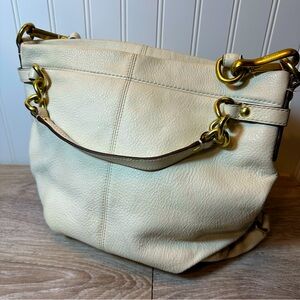 Coach Warm White f17165 Brooke Convertible Purse